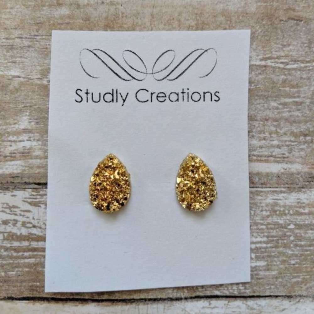 studlycreations gold earrings